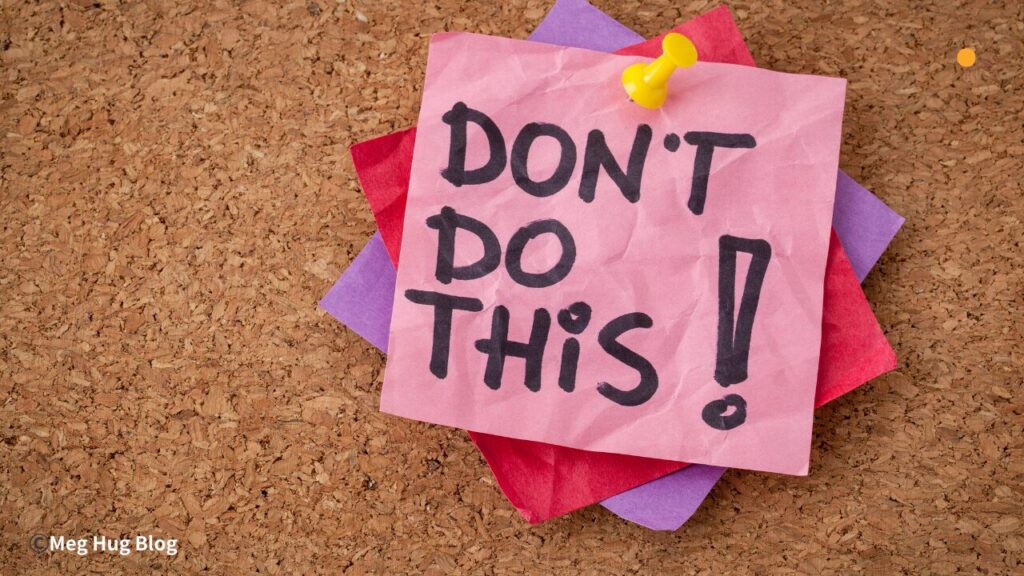 don't do thisと書いてある