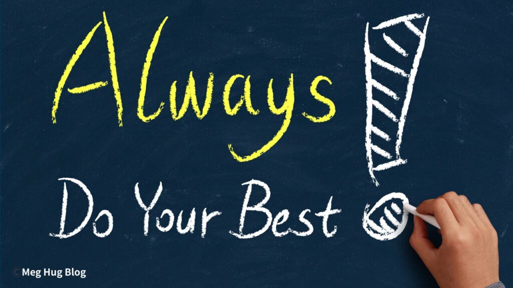 do your bestと書いてある