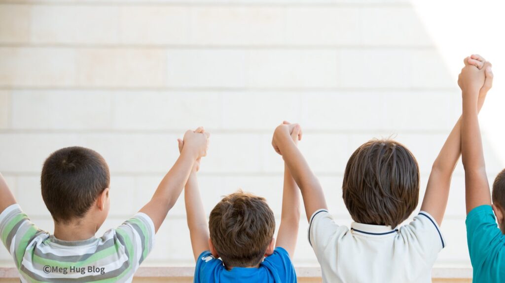 子どもが喜んでいる