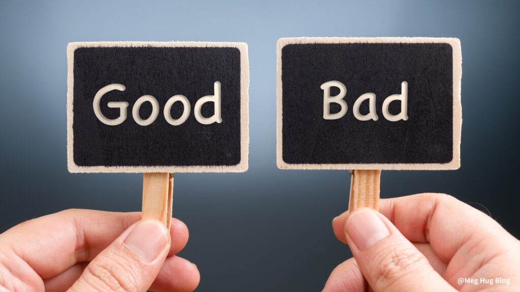 goodとbadと書かれている