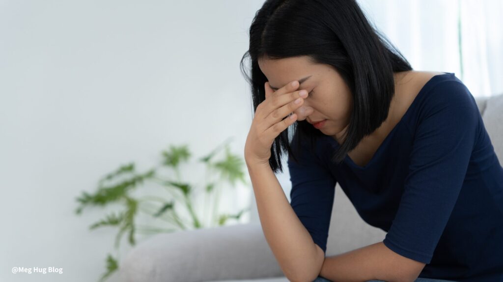 大人の女性が落ち込んでいる